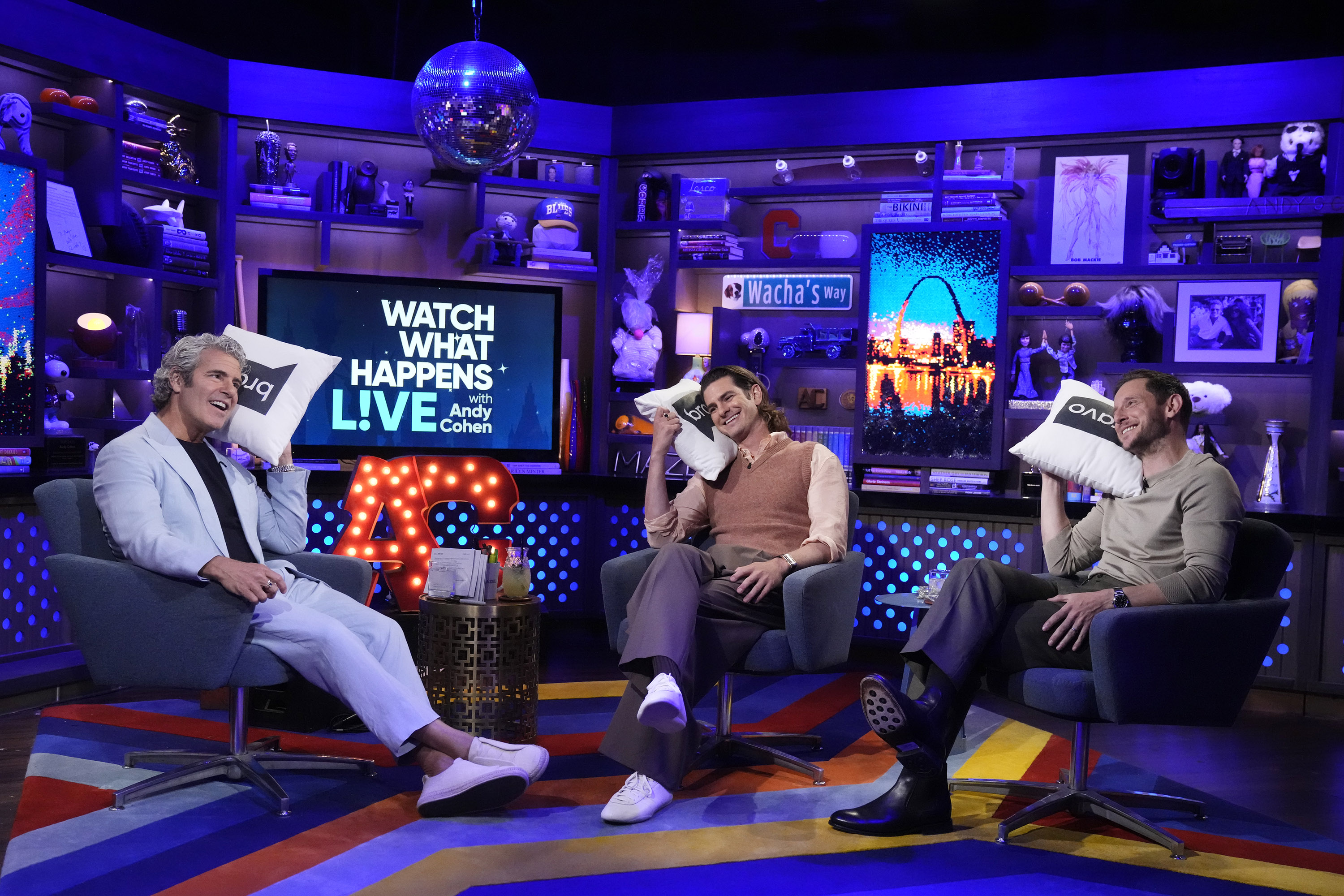 Andrew Garfield and Jamie Bell during their appearance on "Watch What Happens Live With Andy Cohen" on September 14, 2026. | Source: Getty Images
