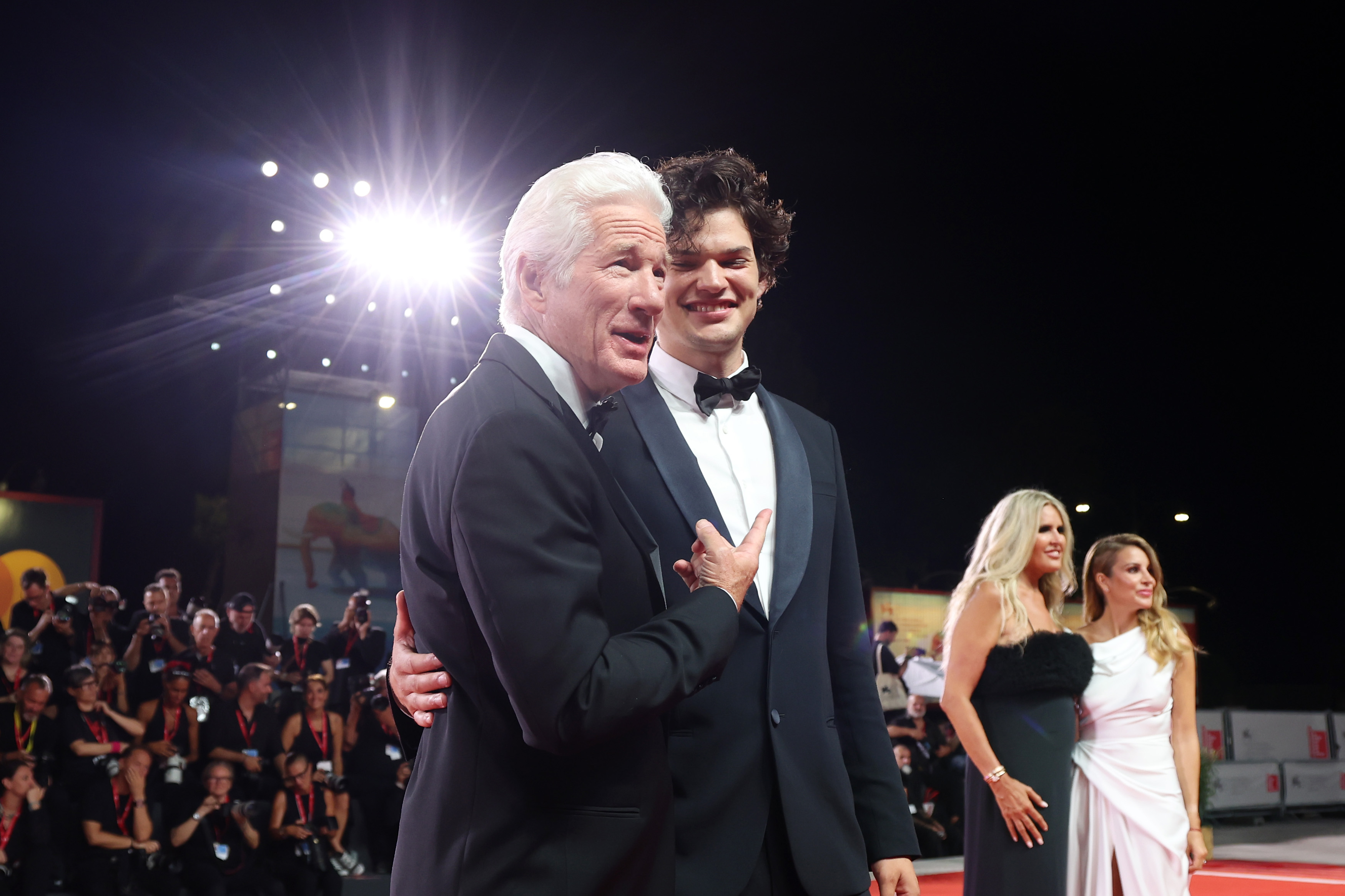 Richard Gere and Homer James Jigme Gere attend the Filming Italy Venice Award red carpet during the 81st Venice International Film Festival on September 1, 2024 in Italy. | Source: Getty Images