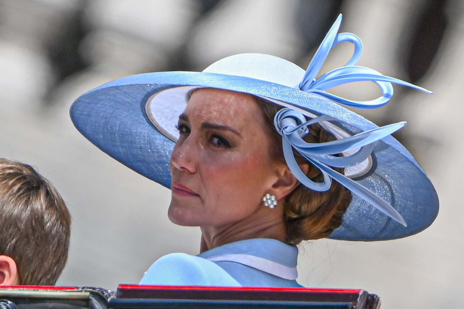 Princess Kate of Wales returns to Buckingham Palace after attending the Trooping the Colour ceremony, held as part of the official birthday celebrations for the king, on June 13, 2026 in London, United Kingdom. | Source: Getty Images