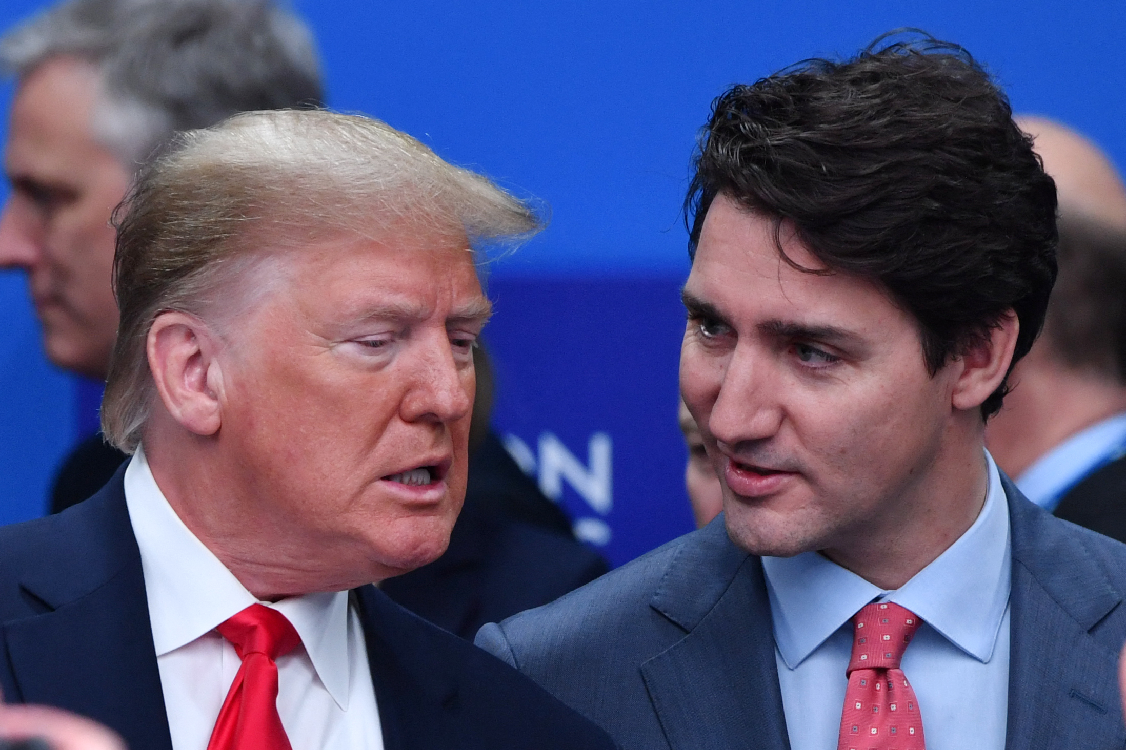 Could it be more likely that Justin Trudeau looks like Donald Trump? At this event, they attended the NATO summit at The Grove hotel on December 4, 2019, in Watford, United Kingdom. | Source: Getty Images