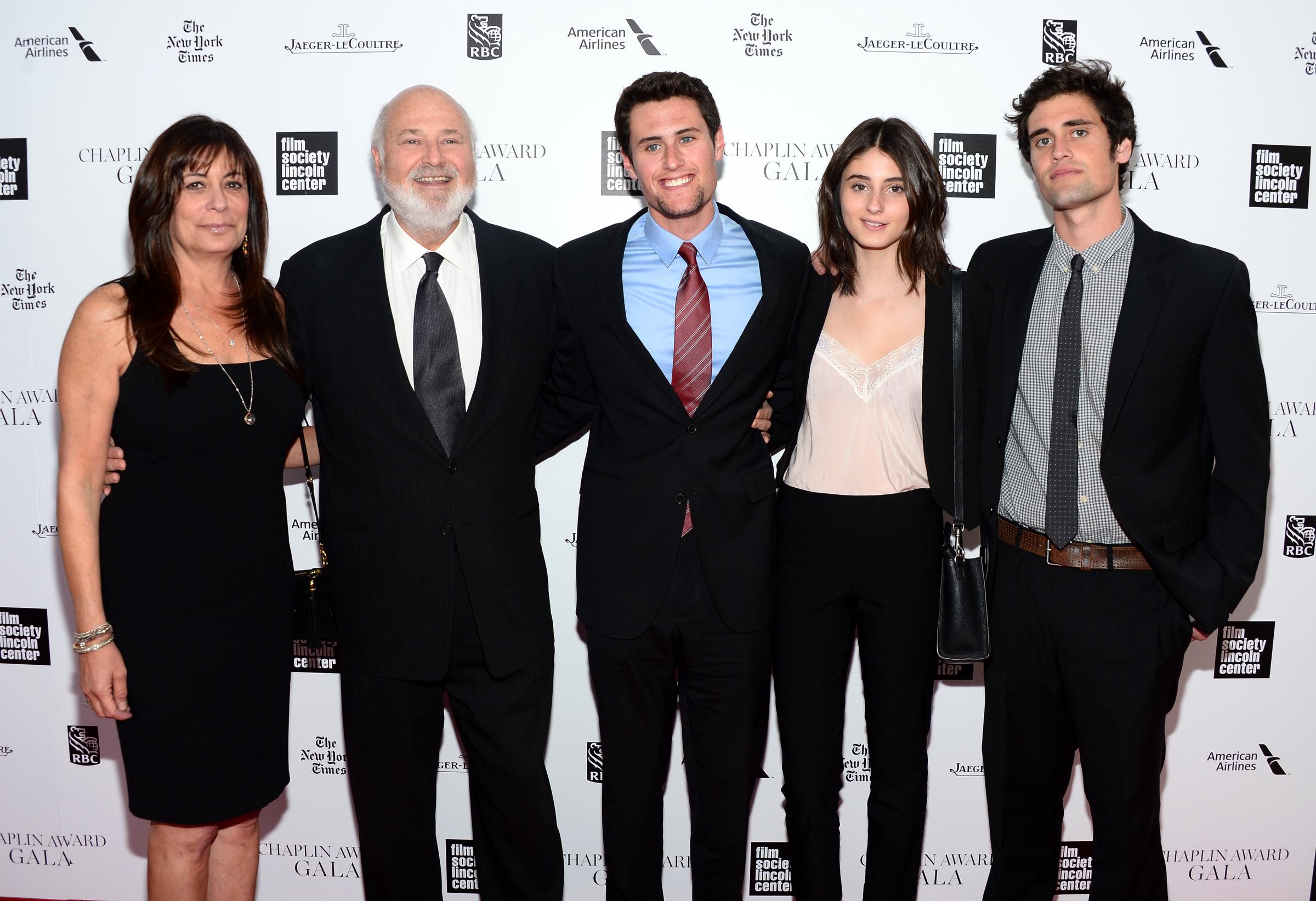 Honoree Rob Reiner poses with family at the 41st Annual Chaplin Award Gala at Avery Fisher Hall at Lincoln Center for the Performing Arts on April 28, 2014 in New York City. | Source: Getty Images