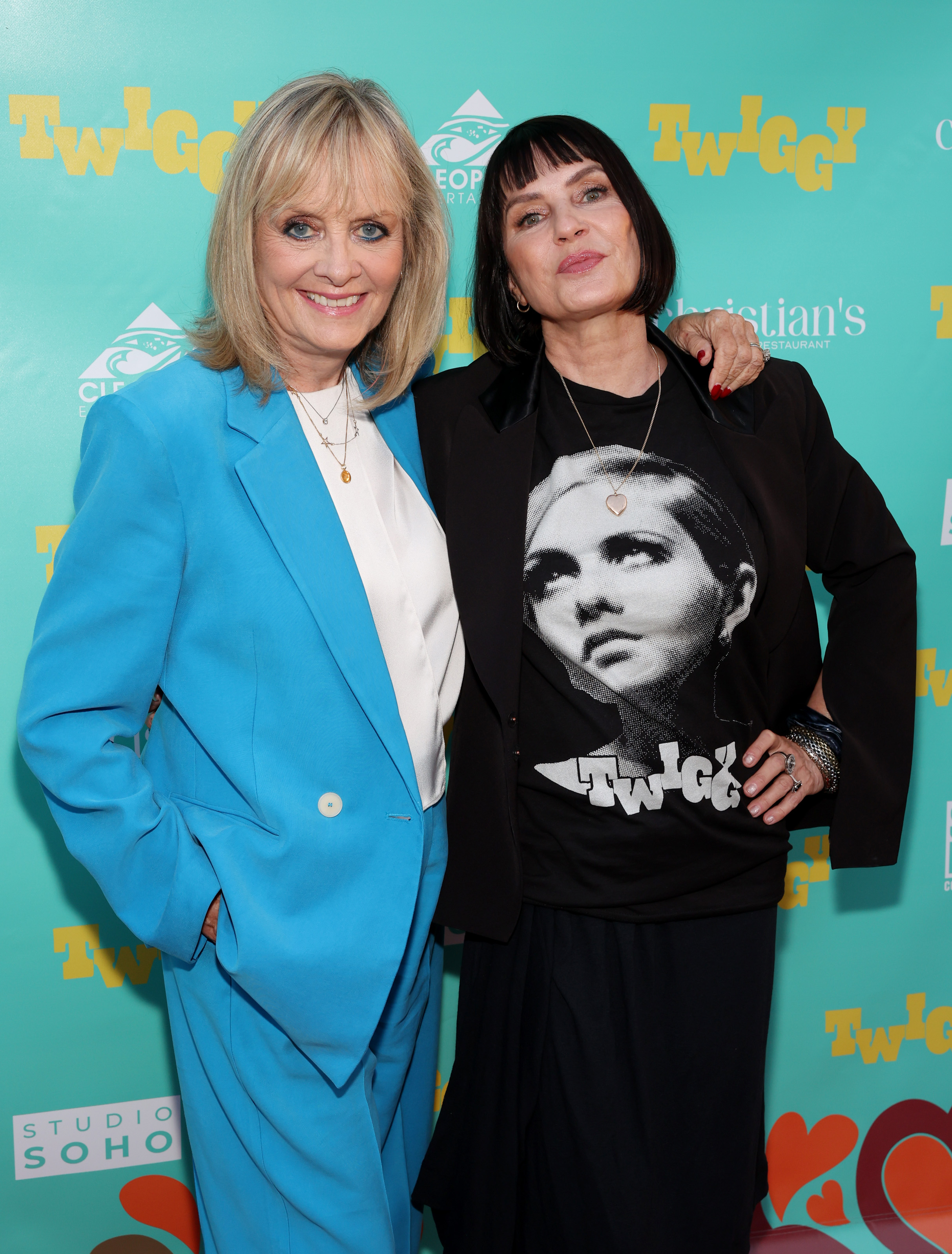 Twiggy Lawson and Sadie Frost at the "TWIGGY" Los Angeles Screening held at Lumiere Music Hall on September 16, 2026 in Beverly Hills, California. | Source: Getty Images