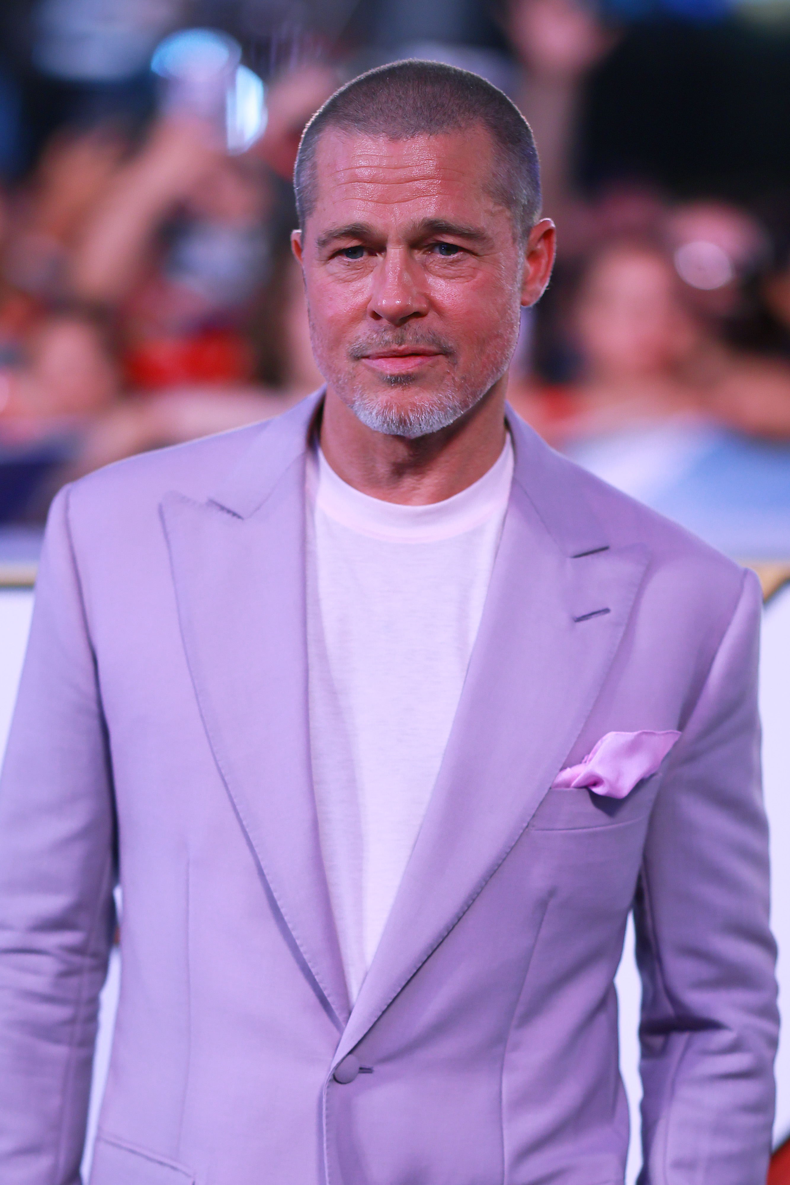 Brad Pitt poses for a photo during the fan event for "F1: The Movie" at Plaza Toreo Parque Central on June 9, 2025 in Naucalpan de Juarez, Mexico. | Source: Getty Images