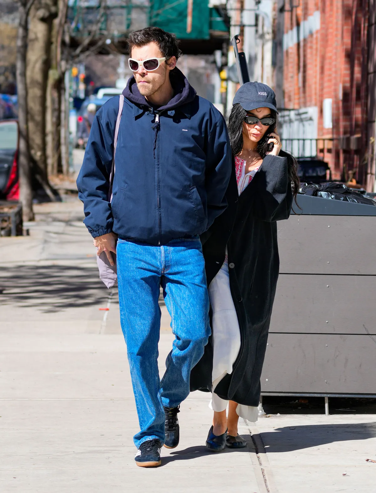 Harry Styles i Zoe Kravitz widziani 09 marca 2026 roku w Nowym Jorku. | Źródło: Getty Images