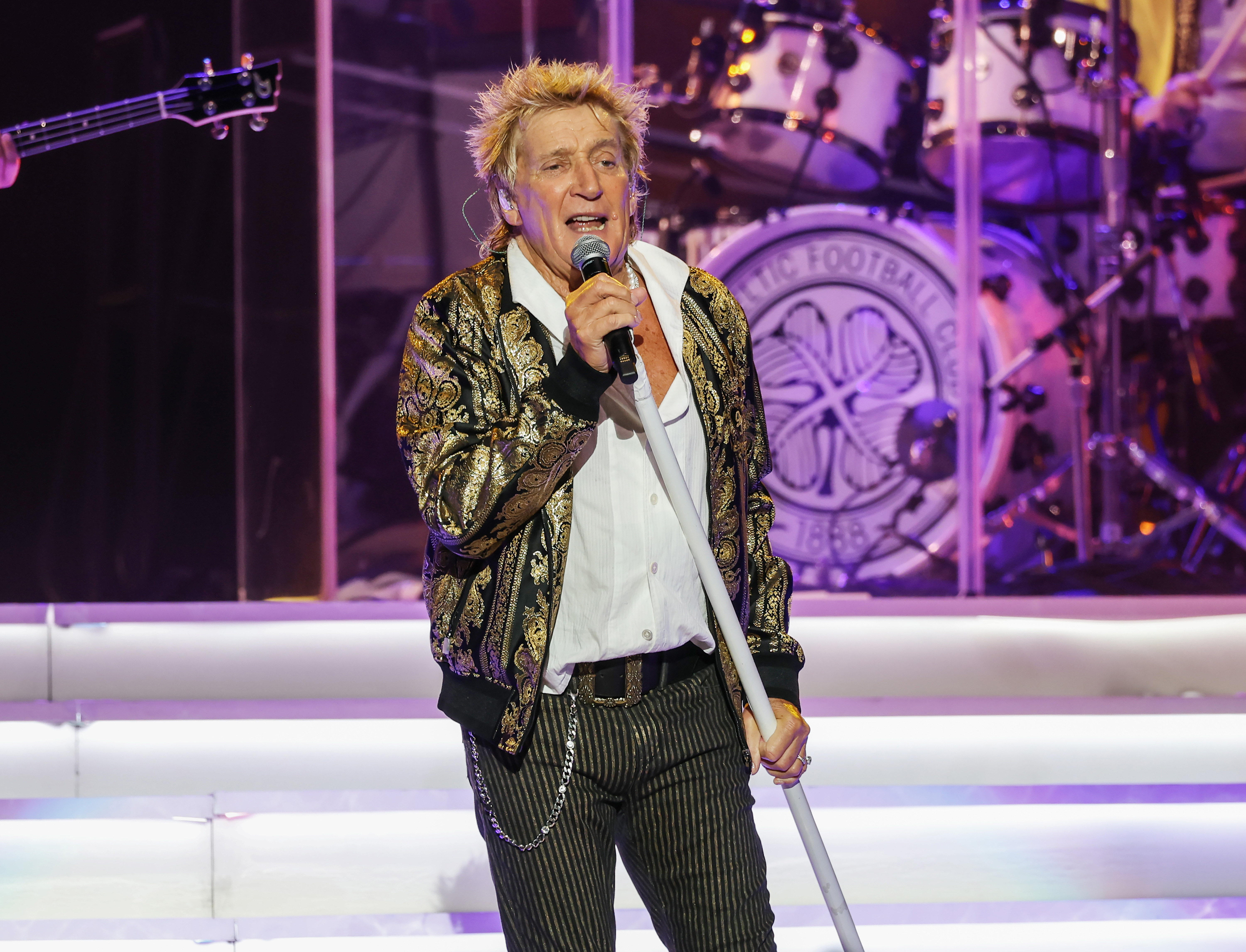 Rod Stewart performs at Northwell at Jones Beach Theater on July 31, 2026 in Wantagh, New York. | Source: Getty Images