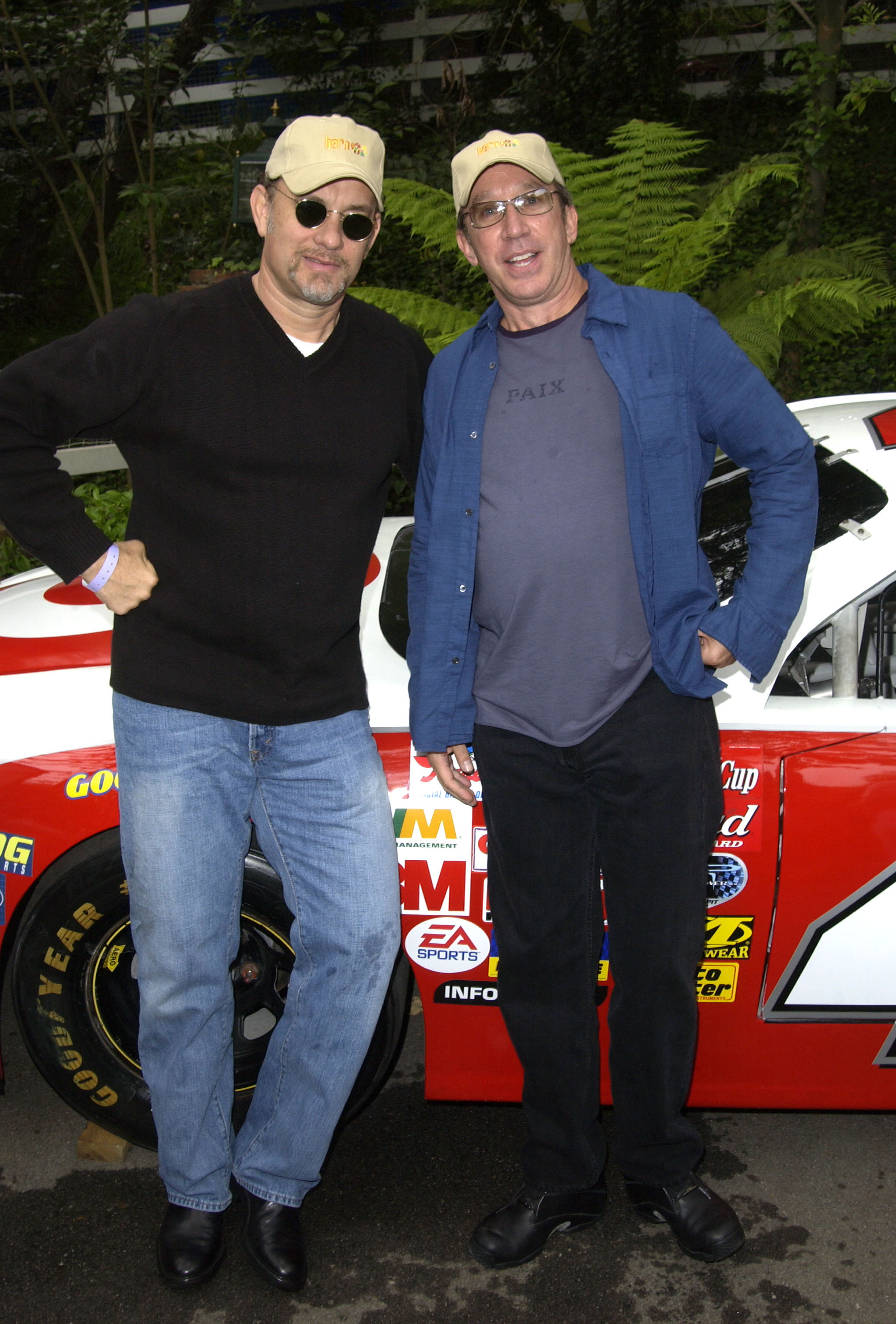 Tom Hanks and Tim Allen attend the Target A Time for Heroes Celebrity Carnival Benefitting the Elizabeth Glaser Pediatric AIDS Foundation on June 8, 2003. | Source: Getty Images