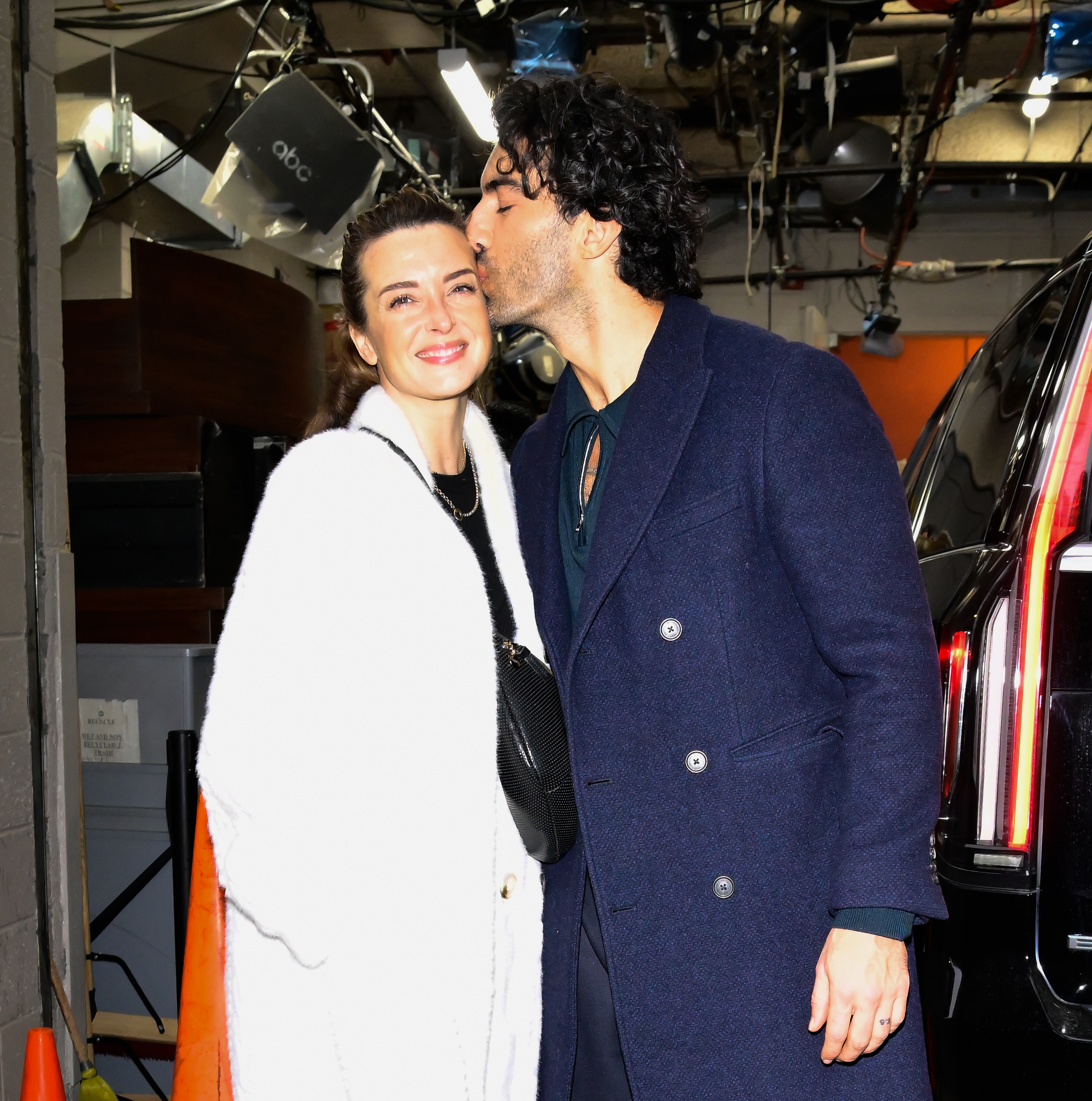 Justin Baldoni and Emily Baldoni are seen outside "ABC Studio" on December 10, 2024 in New York City. | Source: Getty Images