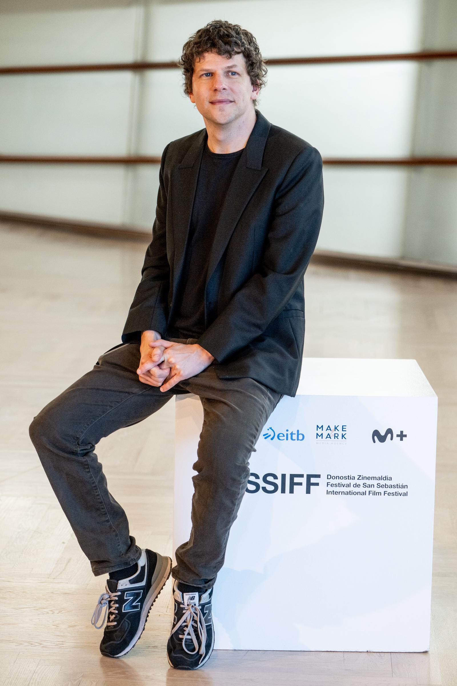 Jesse Eisenberg attends "The Debut" photocall during the 74th San Sebastian International Film Festival at the Kursaal Palace on September 23, 2026 in San Sebastian, Spain. | Source: Getty Images