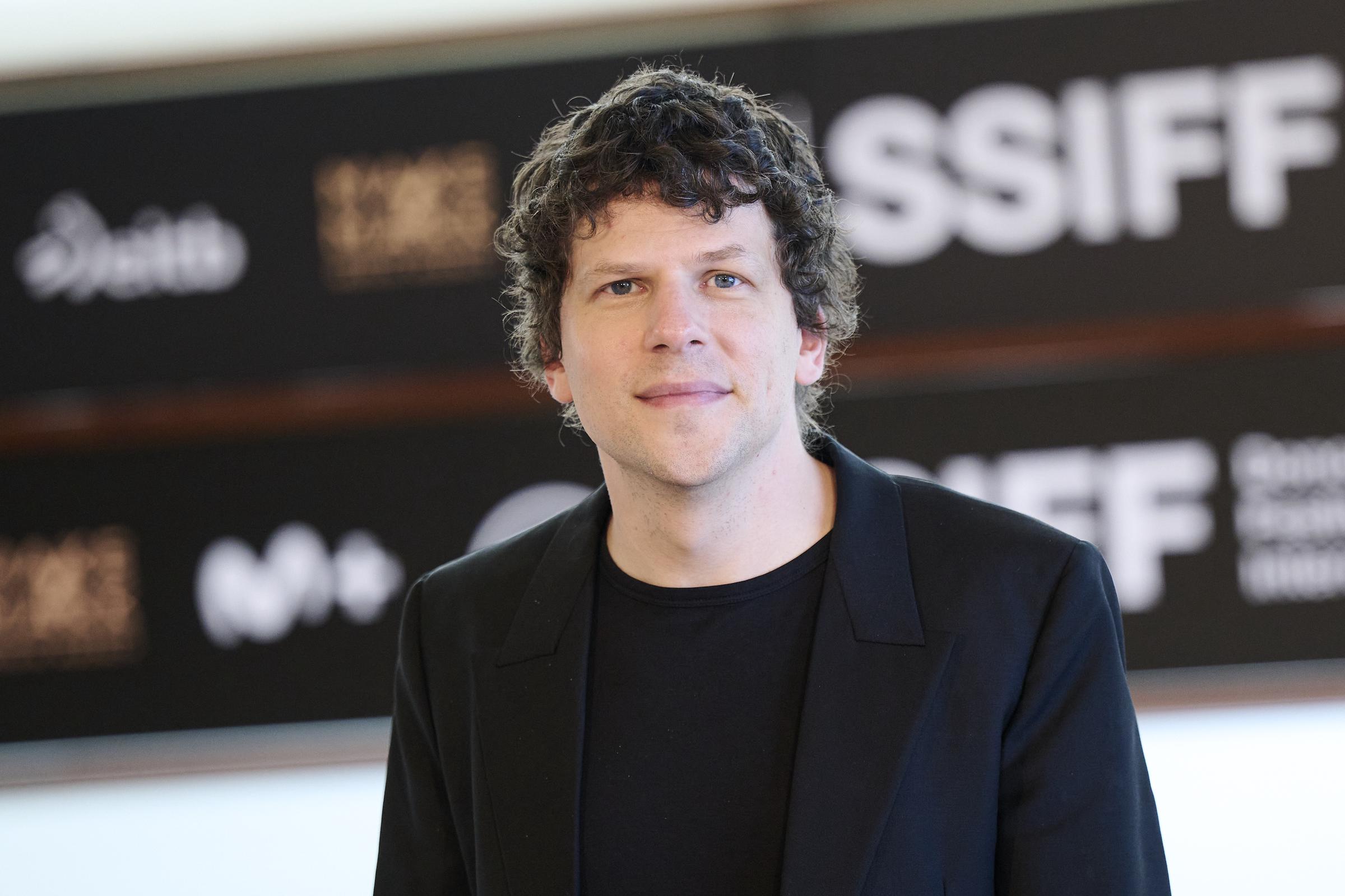Jesse Eisenberg attends "The Debut" photocall during the 74th San Sebastian International Film Festival at the Kursaal Palace on September 23, 2026 in San Sebastian, Spain. | Source: Getty Images