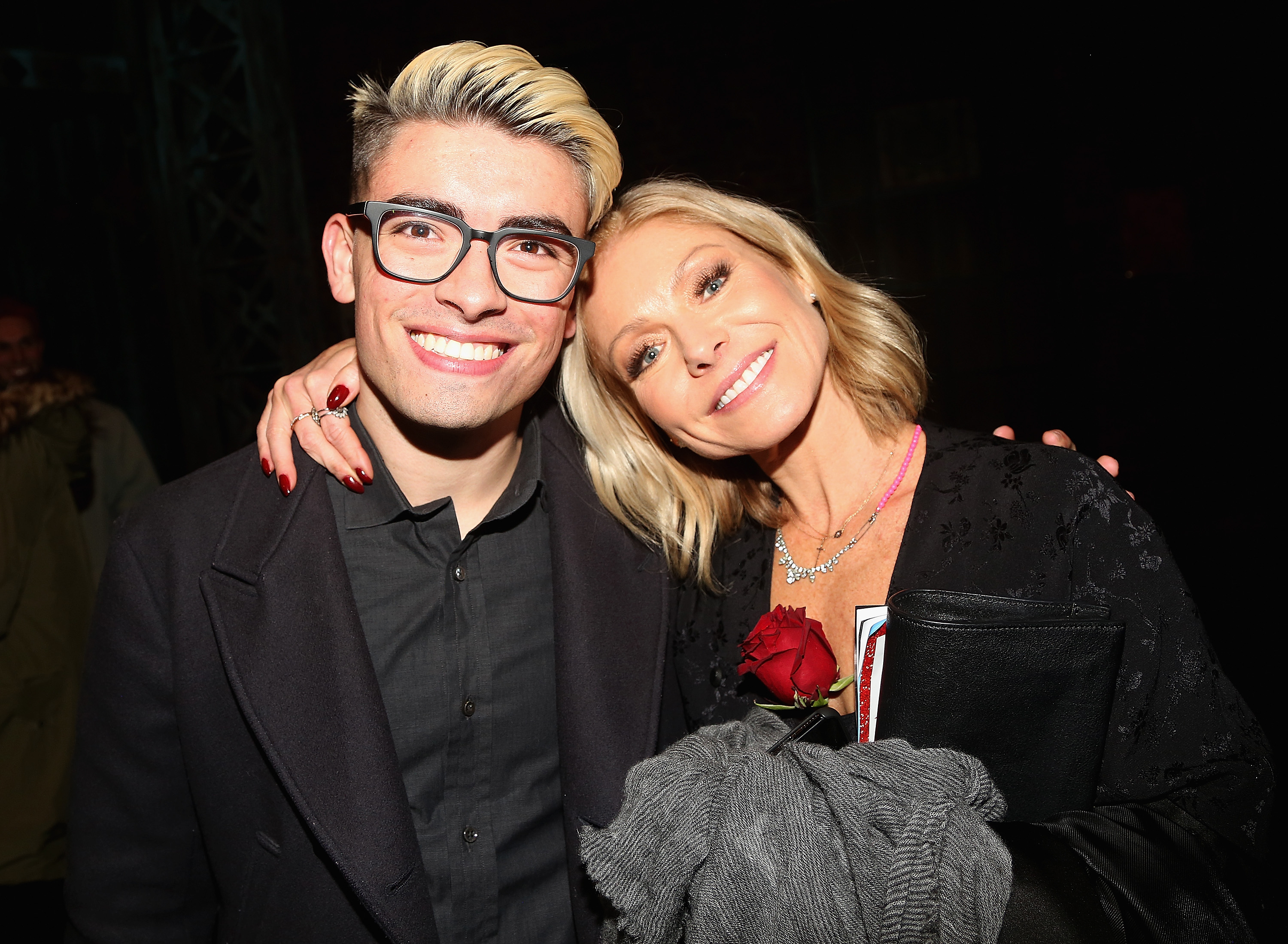 Michael Consuelos and Kelly Ripa pose backstage at a Broadway event in 2018. The photo captures one of the public appearances Michael made before many of the recent family photos that drew attention from fans. | Source: Getty Images