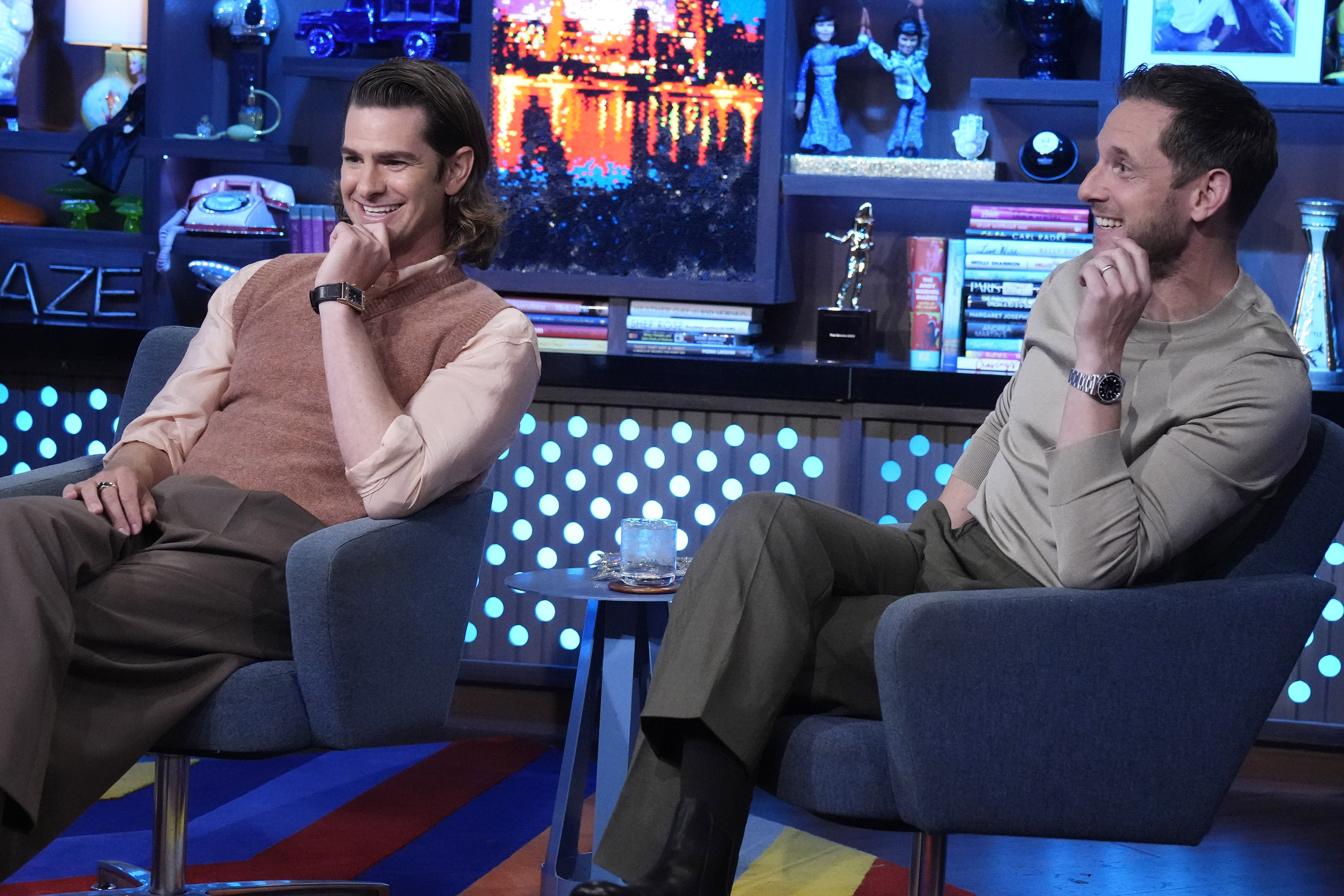 Andrew Garfield and Jamie Bell during their appearance on "Watch What Happens Live With Andy Cohen" on September 14, 2026. | Source: Getty Images
