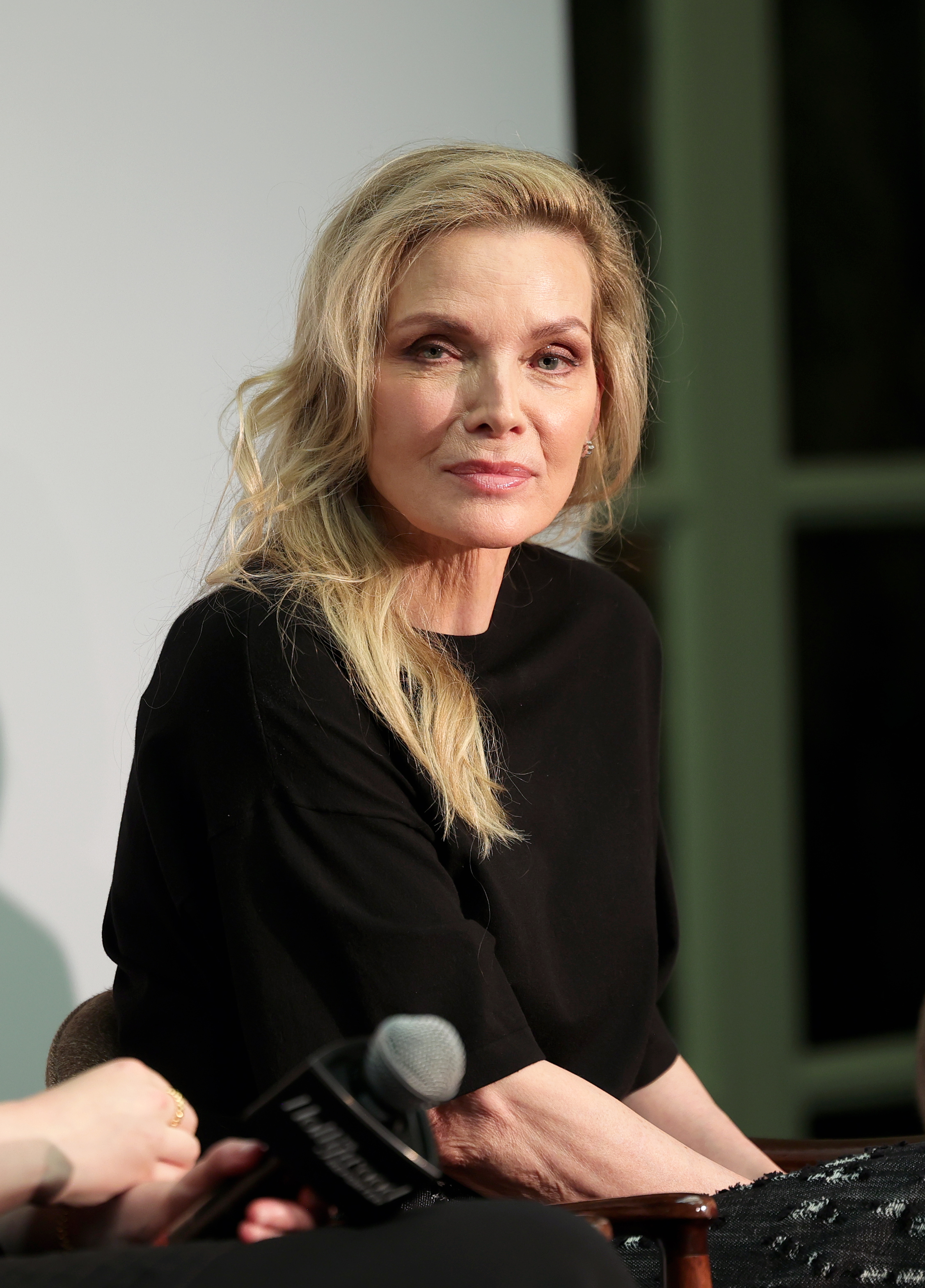 Michelle Pfeiffer is seen onstage during THR x Apple TV - Leading The Narrative: Women Of Apple TV at Spago on August 2, 2026 in Beverly Hills, California. | Source: Getty Images