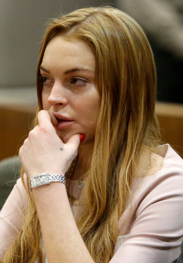Lindsay Lohan podczas rozprawy sądowej w Los Angeles Superior Court 18 marca 2013 r. w Los Angeles, Kalifornia. | Źródło: Getty Images