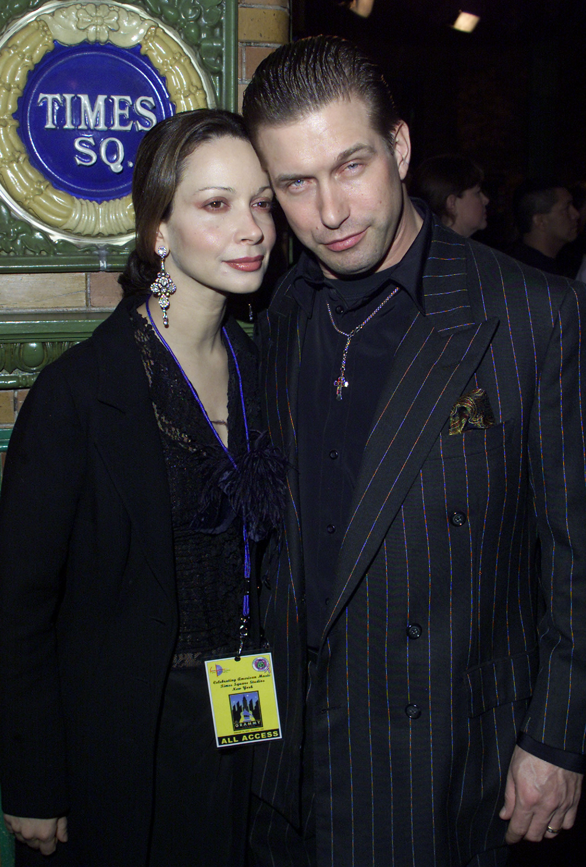 Stephen Baldwin and wife Kennya attend a celebration for Native American Grammy nominees held by the "Oneida Indian Nation" and "Four Direction Entertainment" at the Time Square Studios February 22, 2003 in New York City. | Source: Getty Images
