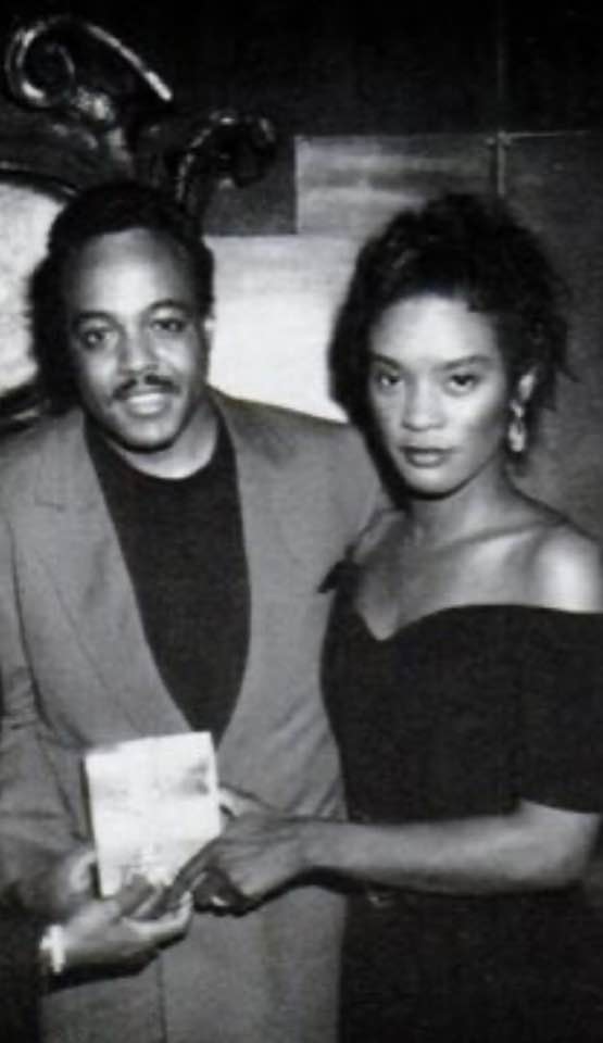 The late artist only had two children throughout his lifetime, including his daughter Linda Bryson before his only marriage. In this photo, he and his daughter posed together holding a box for a vintage picture shared to social media on June 6, 2024 | Source: Facebook/Linda Bryson-Thigpen