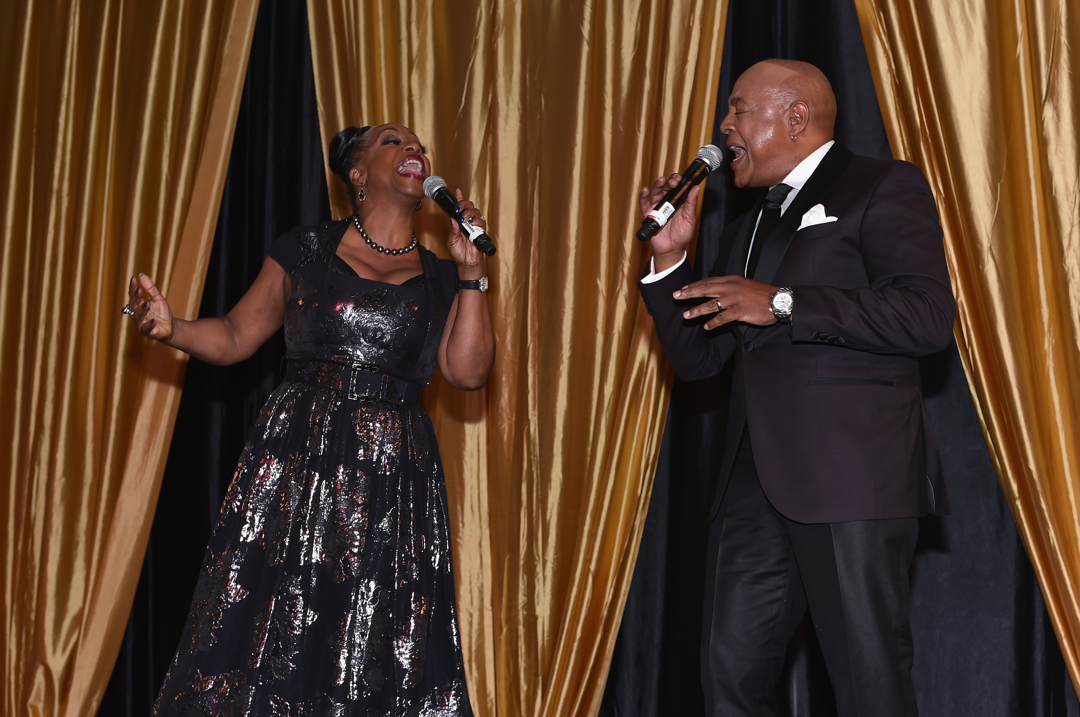 Another major milestone in his career was performing the hit song "A Whole New World" from "Aladdin" alongside Regina Belle. At this event, he and the recording artist performed at the DMF Care for Congo Gala at the St. Regis Hotel on September 16, 2017, in Atlanta, Georgia | Source: Getty Images