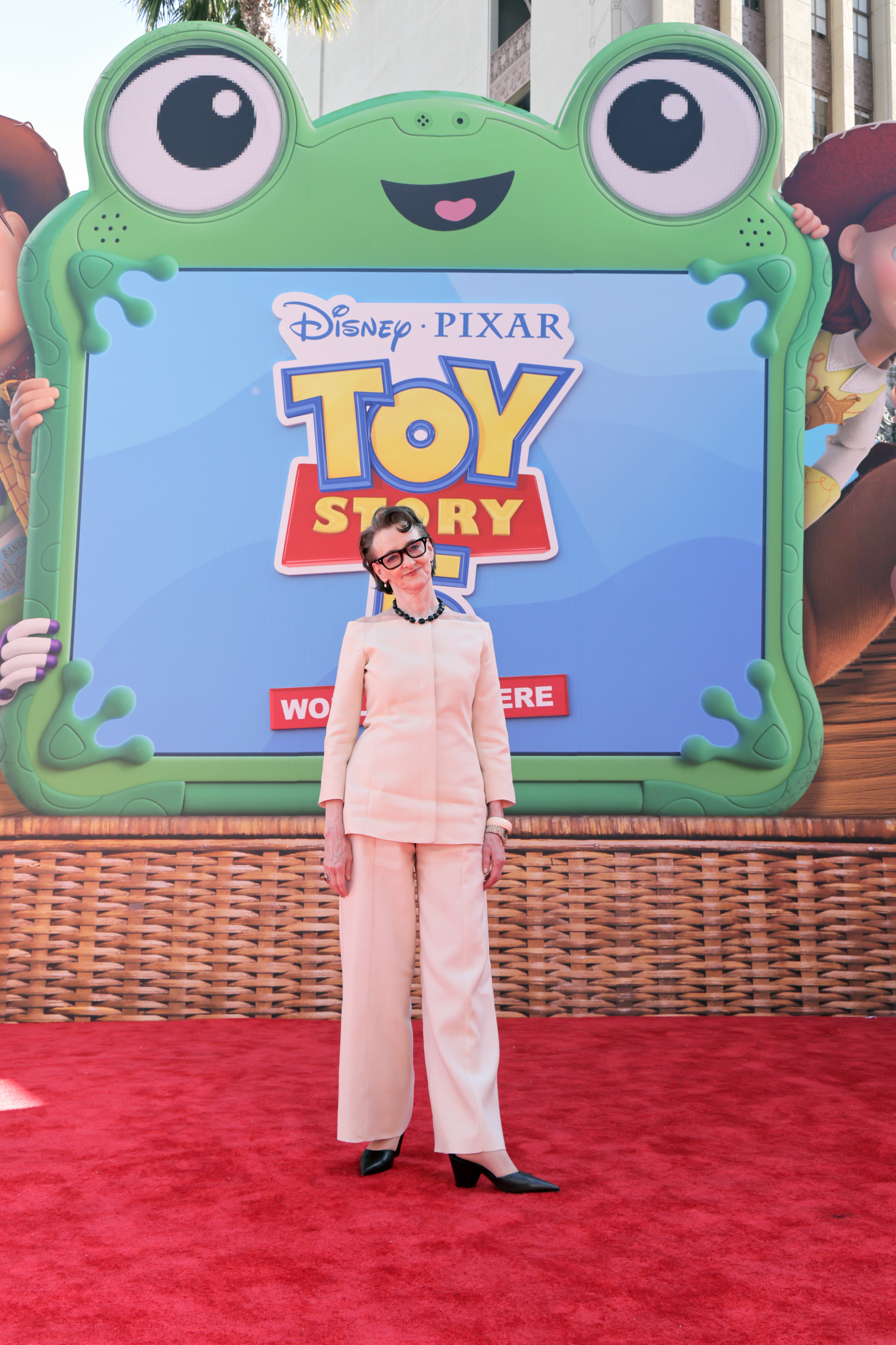 Joan Cusack attends Disney and Pixar's "Toy Story 5" premiere at the Dolby Theatre on June 9, 2026 in Los Angeles, California. | Source: Getty Images