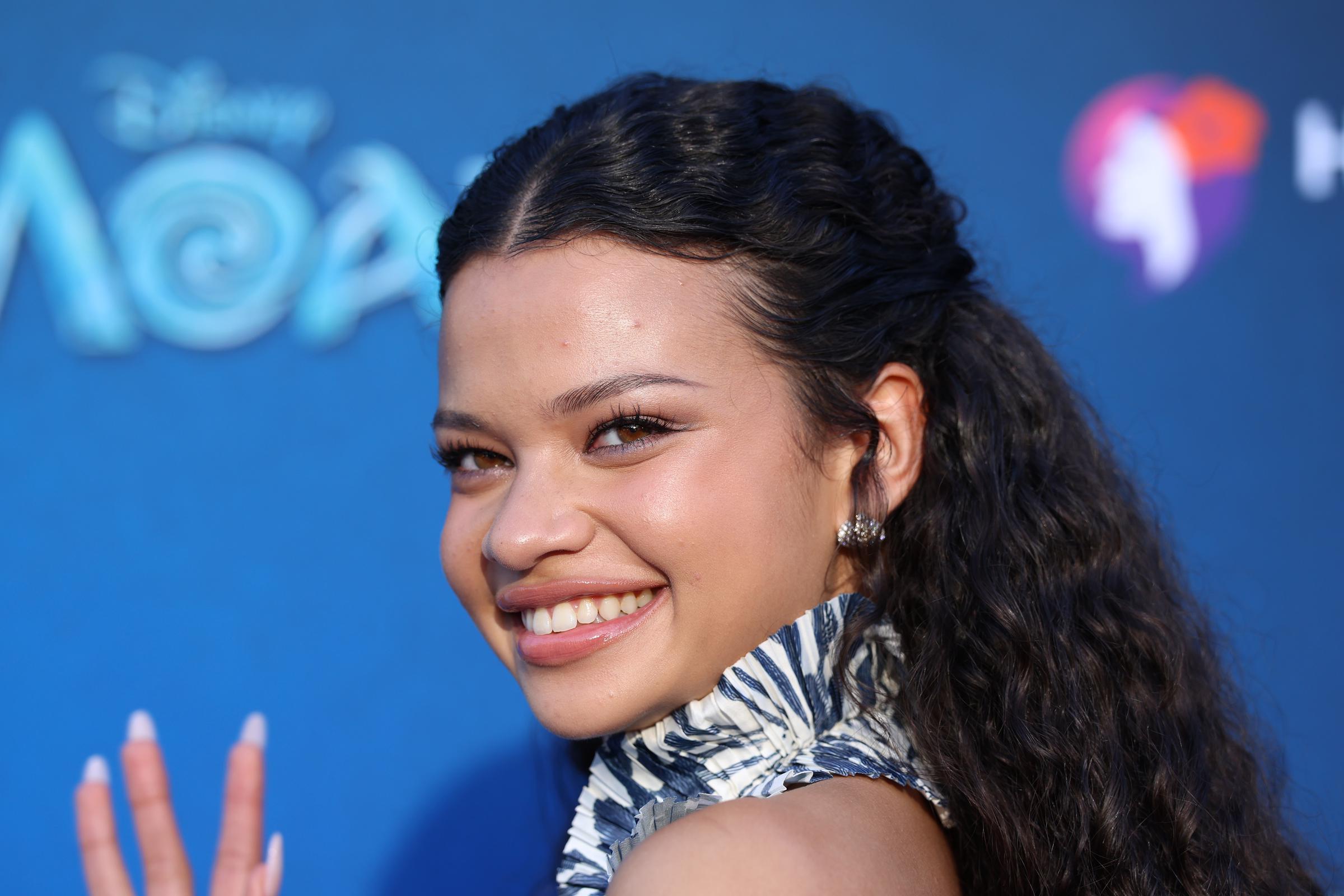 Catherine Laga'aia attends the Los Angeles premiere of Disney's "Moana" at Hollywood Bowl on July 7, 2026 in Los Angeles, California. | Source: Getty Images