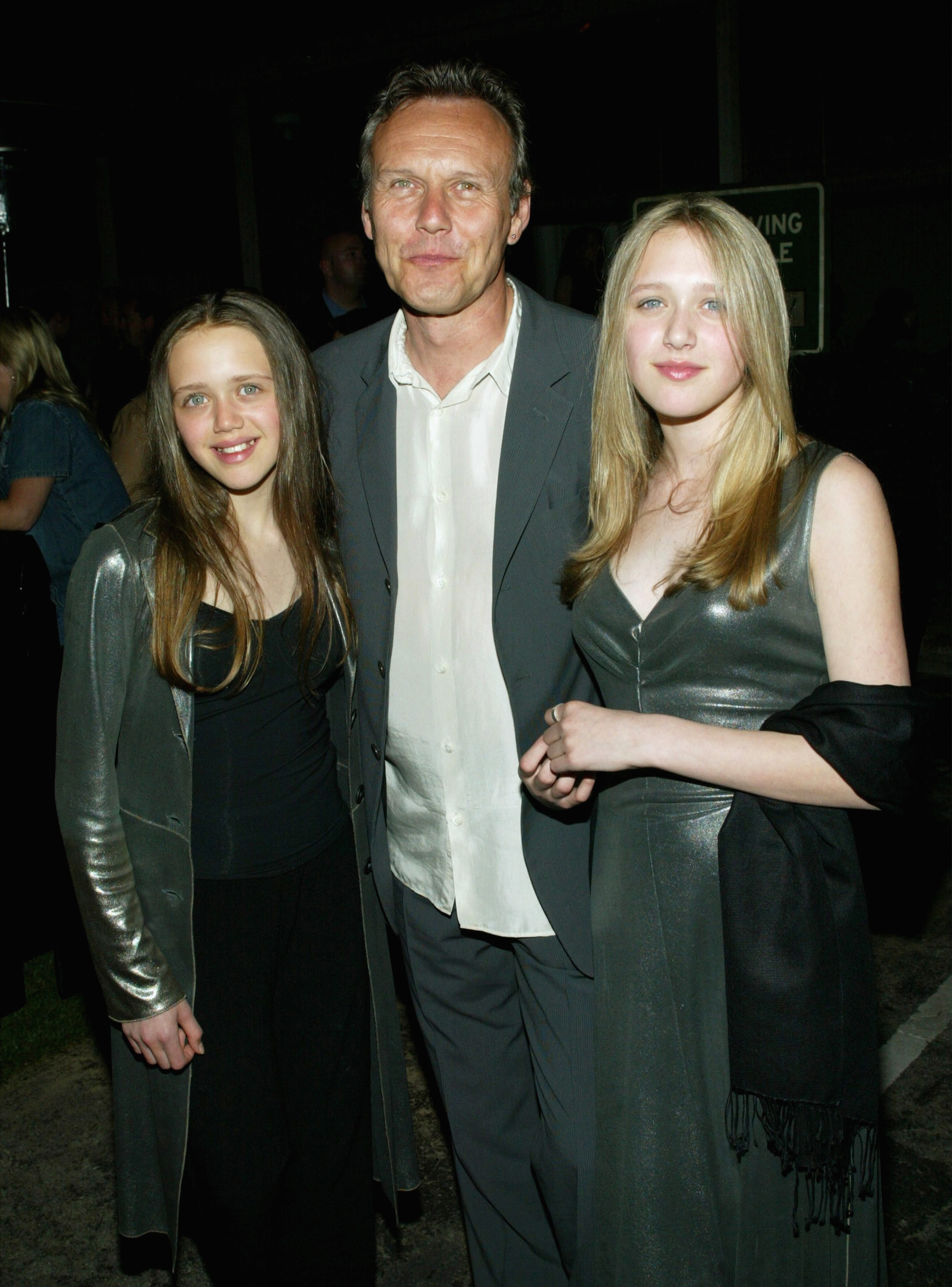 Anthony Stewart Head of the television show "Buffy the Vampire Slayer" and his daughters attend the cast party at Miauhaus on April 18, 2003 in Los Angeles, California. | Source: Getty Images