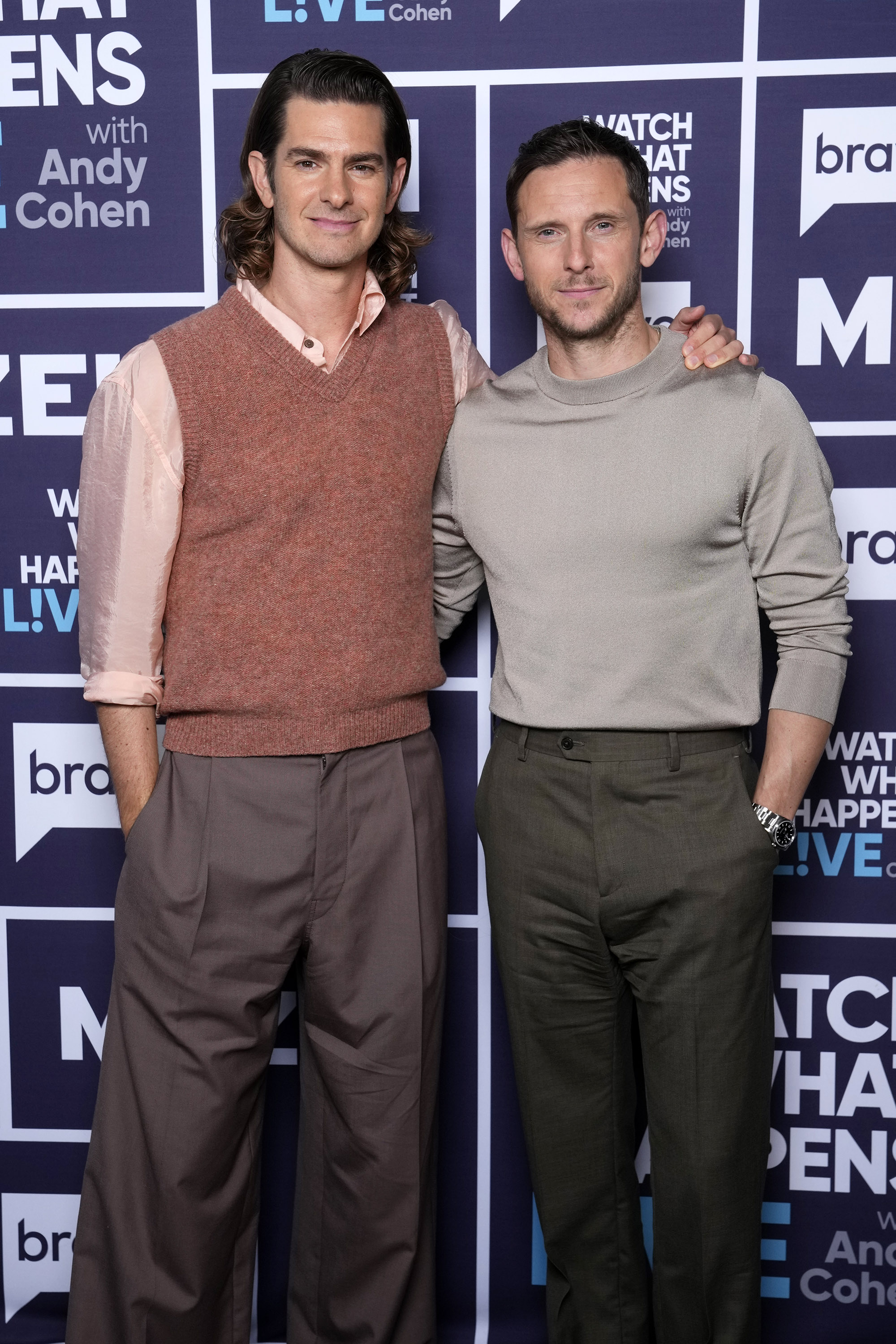Andrew Garfield and Jamie Bell during their appearance on "Watch What Happens Live With Andy Cohen" on September 14, 2026. | Source: Getty Images