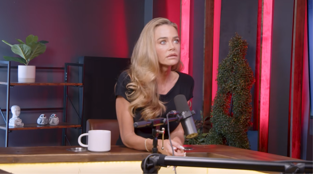 Denise Richards during her interview on "Dumbe Blonde," published on August 3, 2026. | Source: YouTube/Dumbe Blonde Podcast