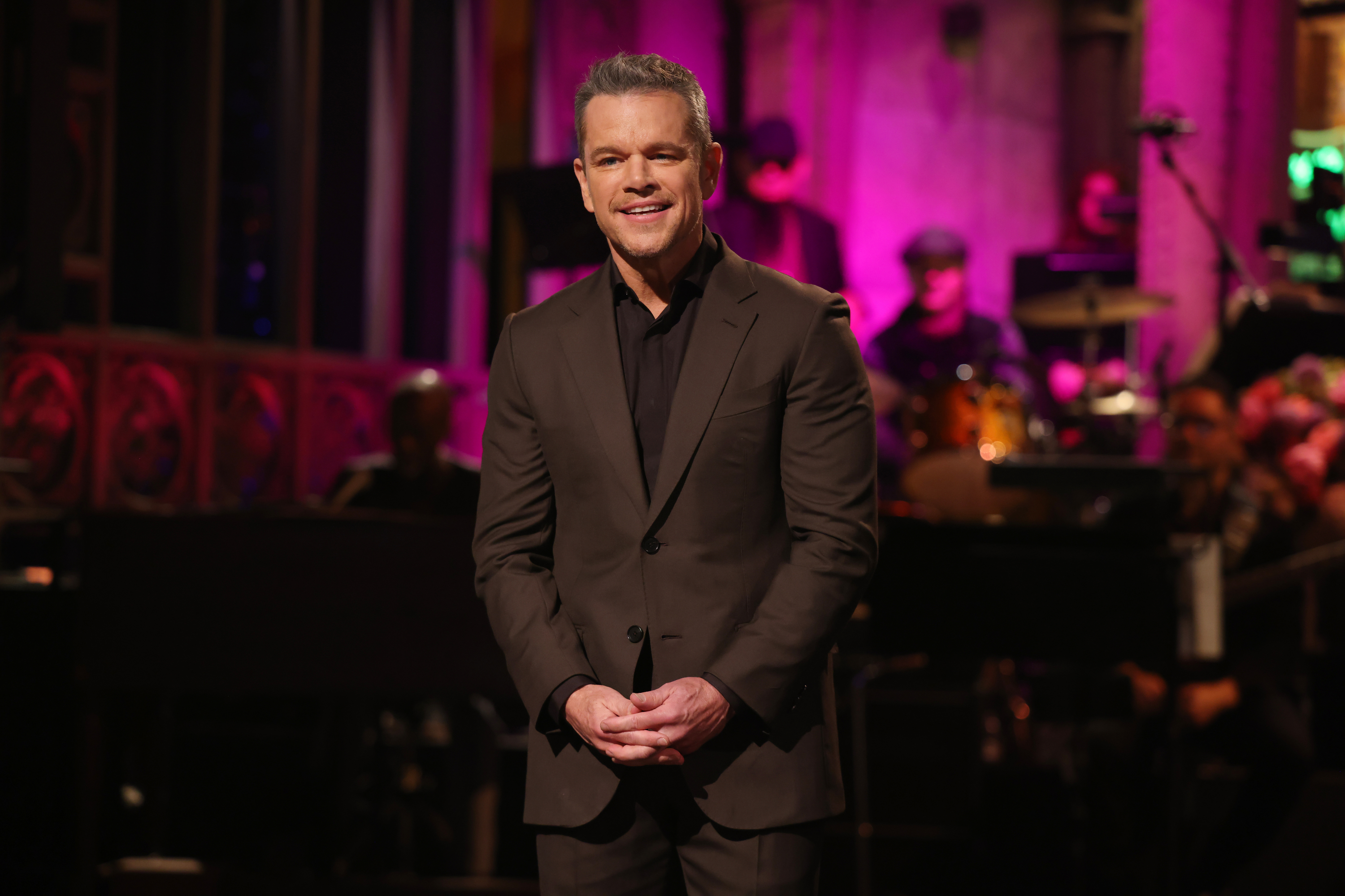 Matt Damon during his monologue on "Saturday Night Live," on May 9, 2026. | Source: Getty Images