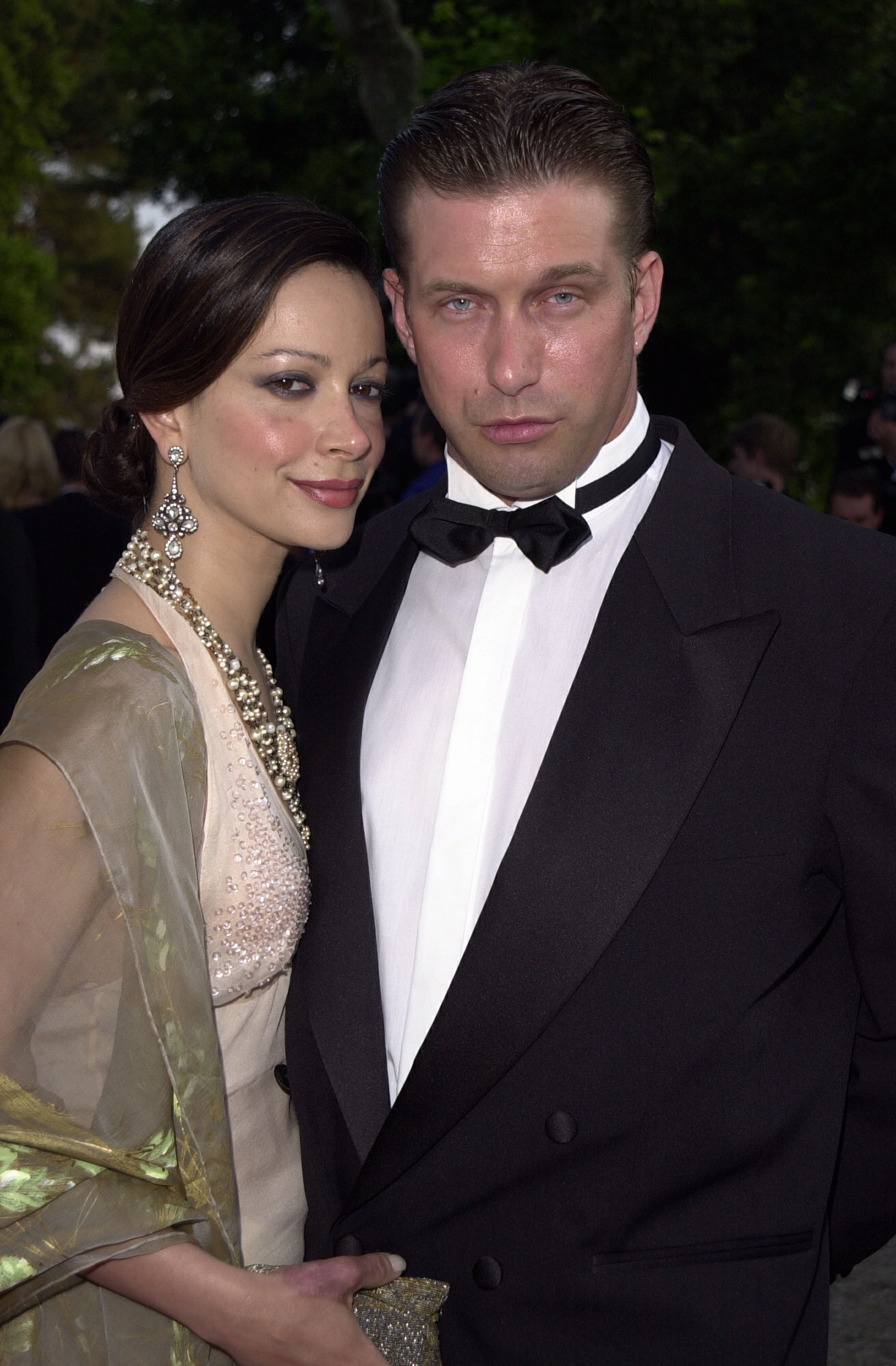 Stephen Baldwin and wife Kennya during amfAR's A Diamond is Forever: Cinema Against AIDS Benefit at the Cannes Film Festival at Le Moulin de Mougins on May 17, 2001 in Cannes, France. | Source: Getty Images