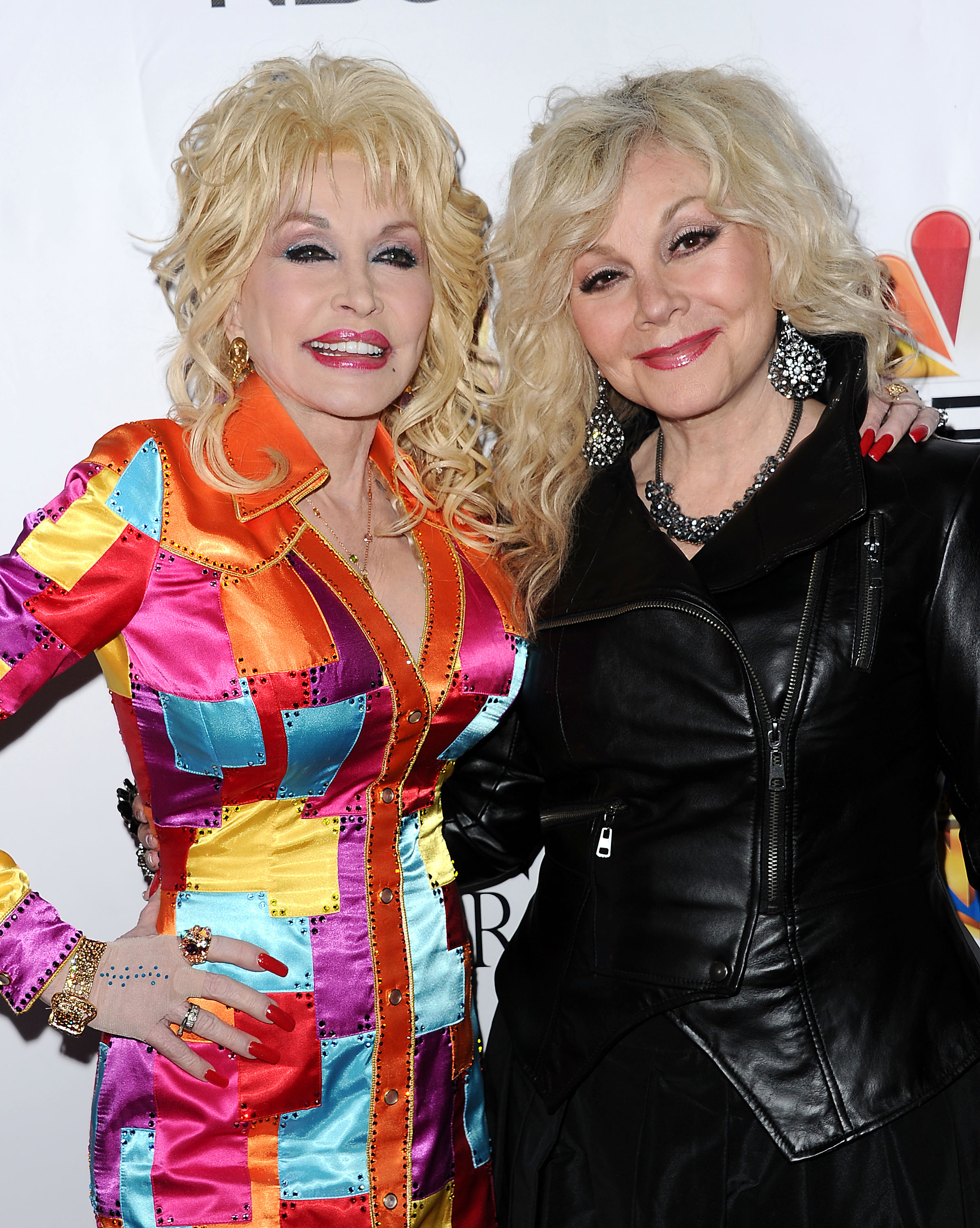 Dolly Parton and Stella Parton attend the premiere of "Dolly Parton's Coat Of Many Colors" at the Egyptian Theatre on December 2, 2015 in Hollywood, California. | Source: Getty Images